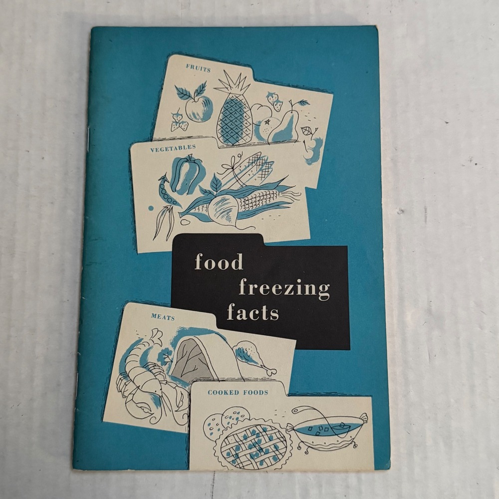 Vintage 1962 Food Freezing Facts Booklet Edison Electric Institute Mid Century